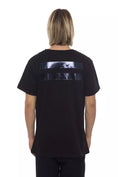 Load image into Gallery viewer, Nicolo Tonetto Elegant Black Crew Neck Printed Tee
