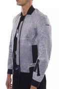 Load image into Gallery viewer, Nicolo Tonetto Simple gray bomber jacket with emblem accent
