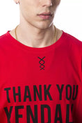 Load image into Gallery viewer, Nicolo Tonetto Elegant Red Crew Neck Printed Tee
