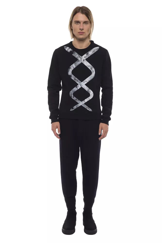 Nicolo Tonetto Chic monokrom pamuklu sweatshirt