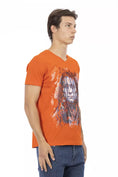 Load image into Gallery viewer, Trussardi Action Elegant tee with a V-neck and a lively front print
