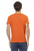 Load image into Gallery viewer, Trussardi Action Elegant tee with a V-neck and a lively front print
