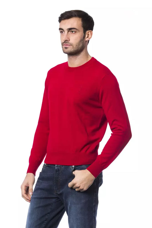 Billionaire Italian Couture crew neck sweater in embroidered merino wool