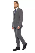 Load image into Gallery viewer, Billionaire Italian Couture Elegant gray two button wool designer suit
