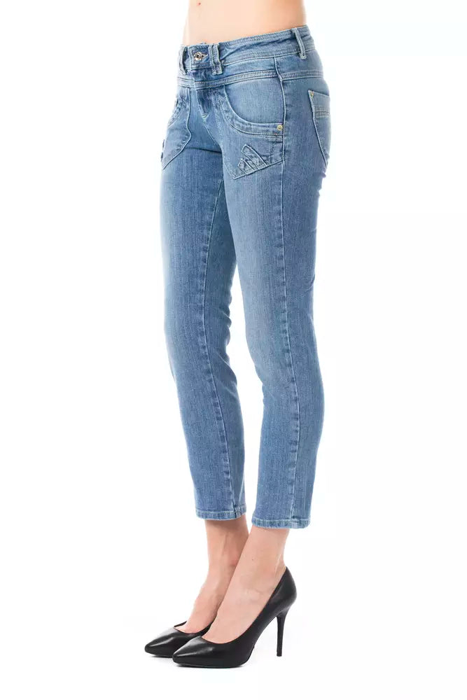 Ungaro Fever Hellblaue Baumwolle Damen Jeans