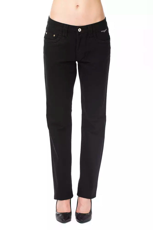 Ungaro Fever Elegant trousers made of black cotton blend