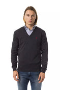 Load image into Gallery viewer, Uominitaliani V-neck sweater made of extra-fine merino wool
