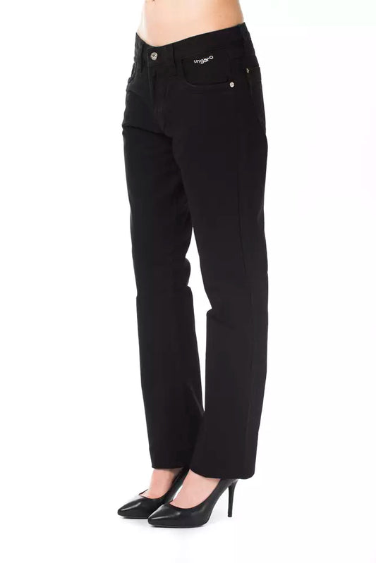 Ungaro Fever Elegant trousers made of black cotton blend