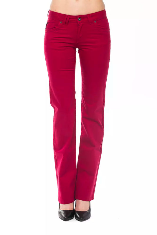 Ungaro Fever Gorgeous red regular fit trousers with chic details