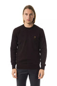 Load image into Gallery viewer, Uominitaliani crew neck sweater made of embroidered merino wool
