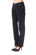 Load image into Gallery viewer, Ungaro Fever Chic Blue Regular Fit Cotton Trousers
