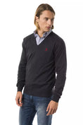 Load image into Gallery viewer, Uominitaliani V-neck sweater made of extra-fine merino wool
