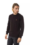 Load image into Gallery viewer, Uominitaliani crew neck sweater made of embroidered merino wool
