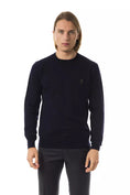 Load image into Gallery viewer, Uominitaliani Elegant embroidered wool sweater with a crew neck
