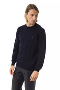 Load image into Gallery viewer, Uominitaliani Elegant embroidered wool sweater with a crew neck
