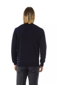 Load image into Gallery viewer, Uominitaliani Elegant embroidered wool sweater with a crew neck
