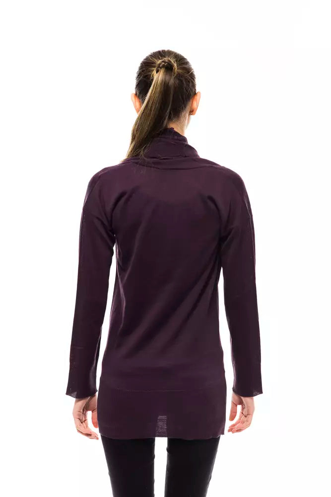 Montana Blu Lila Pullover aus Wolle für Frauen