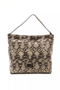 Load image into Gallery viewer, Pompei Donatella Chic leather shoulder bag with python print
