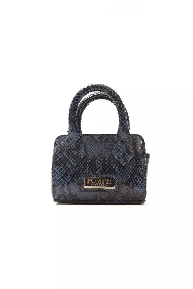 Pompei Donatella Chic mini tote with python print elegance