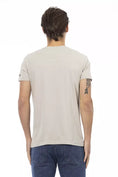 Load image into Gallery viewer, Trussardi Action Chic beige T-shirt with V-neck and front print
