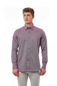 Load image into Gallery viewer, Bagutta Elegant burgundy button-down shirt
