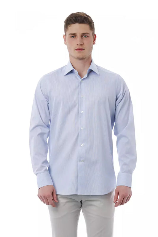 Bagutta Elegant cotton shirt with Italian collar