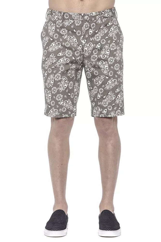 PT Torino Grüne Baumwolle Herren Bermuda Short