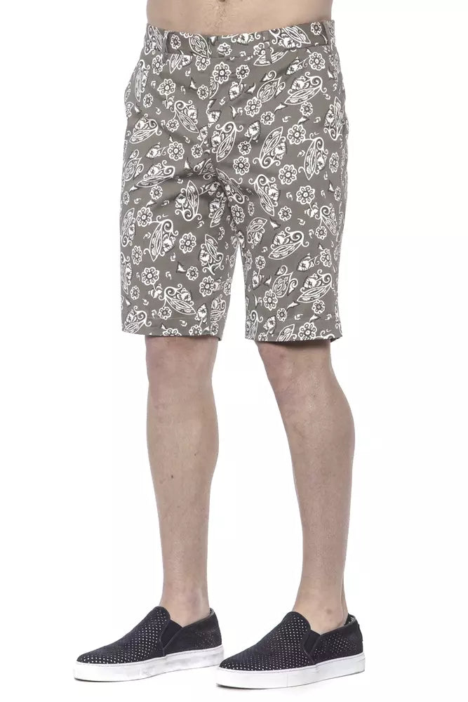 PT Torino Grüne Baumwolle Herren Bermuda Short