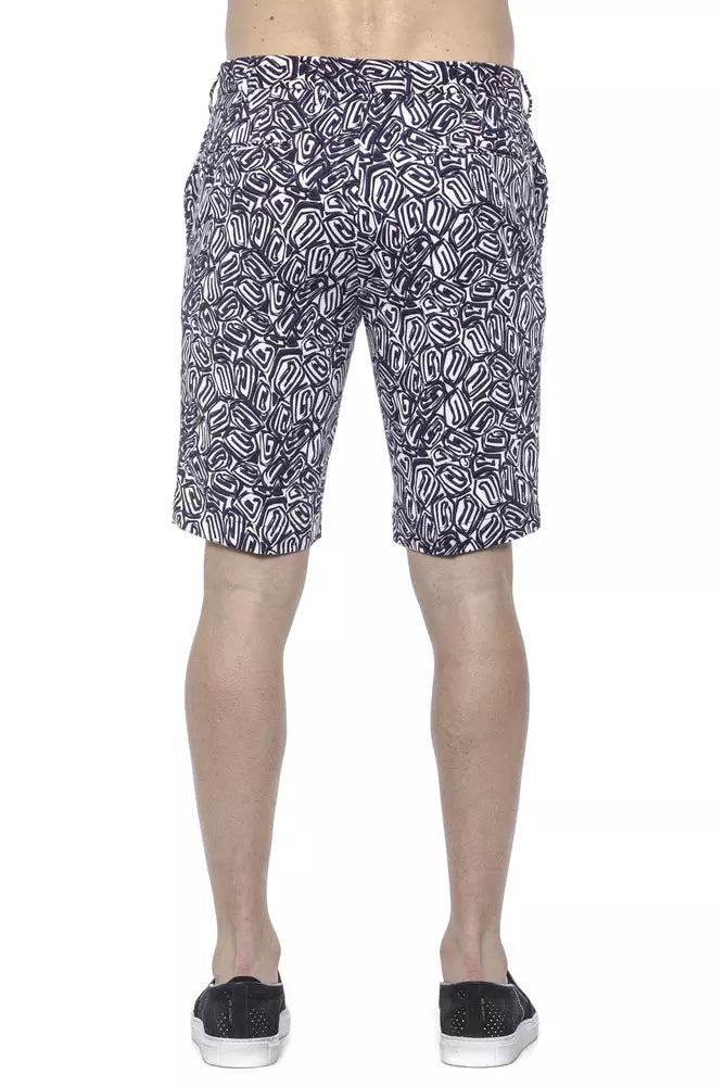 PT Torino Blaue Baumwolle Herren Bermuda Short