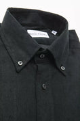 Load image into Gallery viewer, Robert Friedman Elegant Black Cotton Button-Down Shirt
