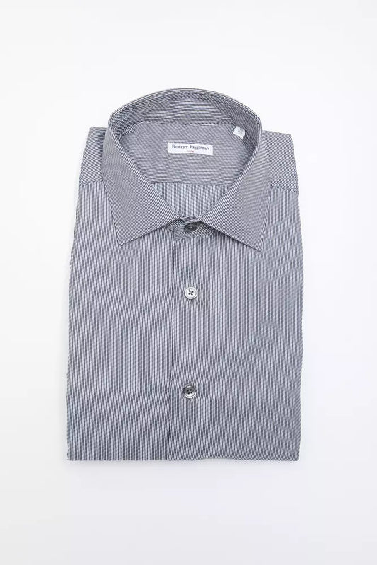 Robert Friedman Slim Medium Slim Collar Cotton Shirt