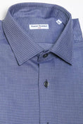 Load image into Gallery viewer, Robert Friedman Elegant blue cotton shirt with a narrow collar
