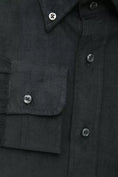 Load image into Gallery viewer, Robert Friedman Elegant Black Cotton Button-Down Shirt
