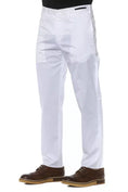 Load image into Gallery viewer, PT Torino Chic white cotton blend trousers for men
