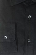 Load image into Gallery viewer, Robert Friedman Elegant black cotton shirt with a narrow collar
