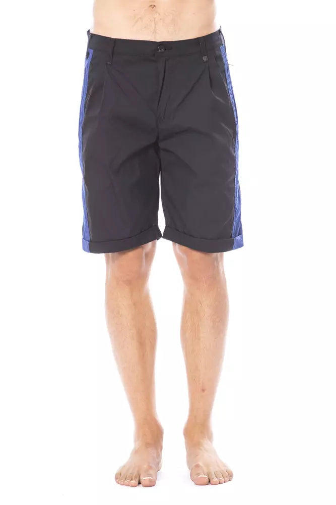 Verri Schwarze Baumwollshorts für Männer