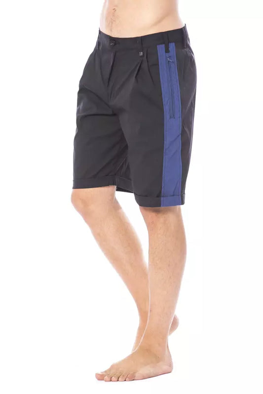 Verri Schwarze Baumwollshorts für Männer