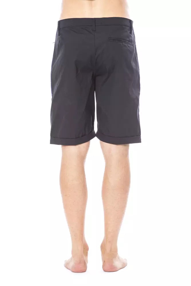 Verri Schwarze Baumwollshorts für Männer