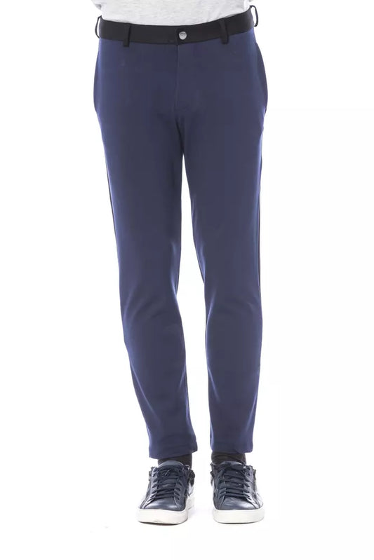 Verri Blaue Viskose-Herren-Hose