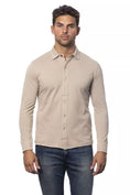 Load image into Gallery viewer, Verri Elegant Beige Regular Fit Cotton Shirt
