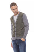 Load image into Gallery viewer, Verri Elegant gray wool blend cardigan
