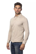 Load image into Gallery viewer, Verri Elegant Beige Regular Fit Cotton Shirt
