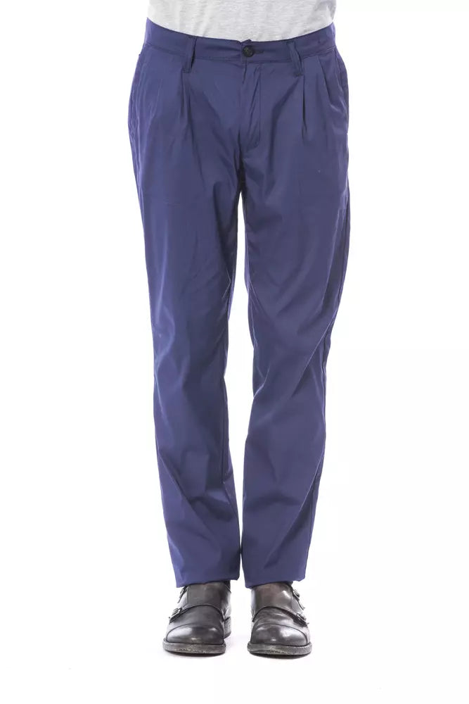 Verri Chino-Hose für Männer aus blauer Baumwolle