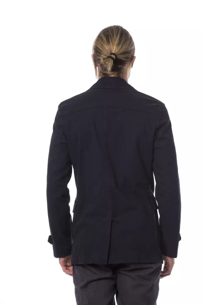 Verri Blauer Baumwoll-Blazer für Männer