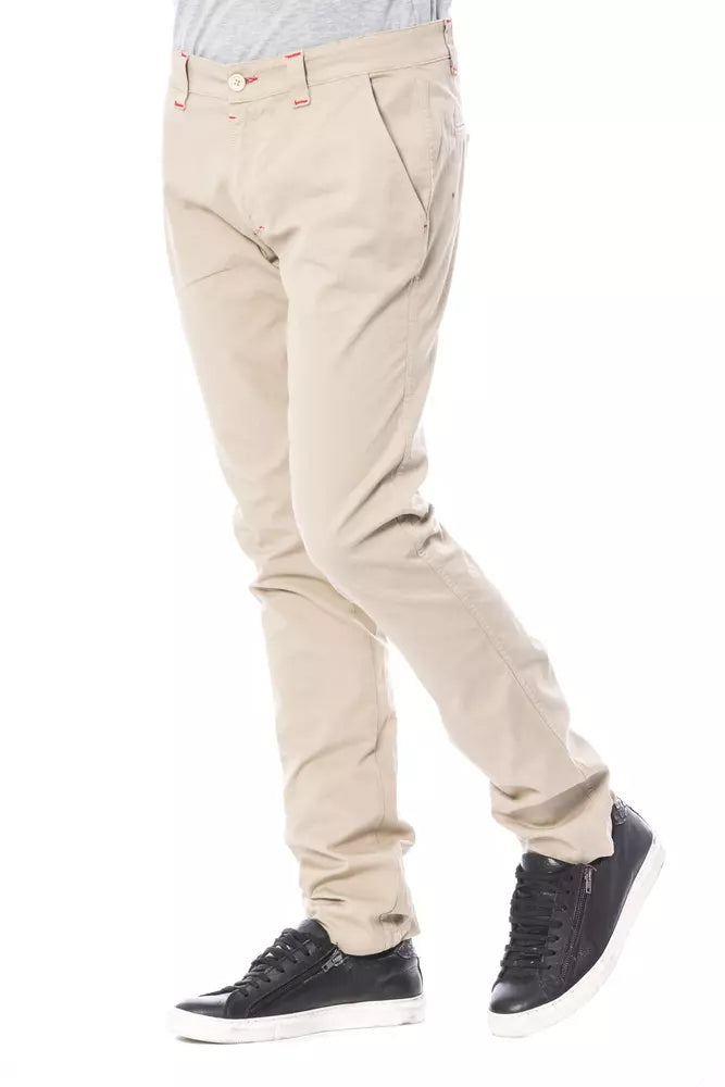 Verri Beige Baumwolle Männer Chino Hose