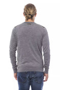 Load image into Gallery viewer, Verri Elegant gray wool blend cardigan
