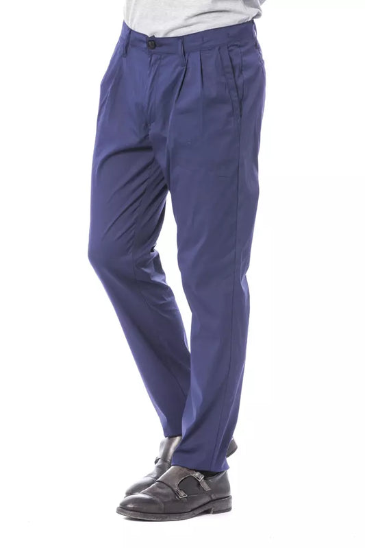 Verri Chino-Hose für Männer aus blauer Baumwolle