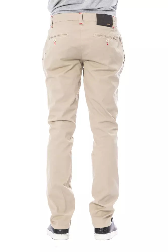 Verri Beige Baumwolle Männer Chino Hose