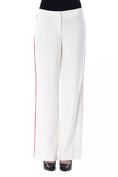 Load image into Gallery viewer, BYBLOS Elegant white trousers with stripe detail
