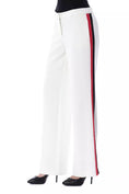 Load image into Gallery viewer, BYBLOS Elegant white trousers with stripe detail
